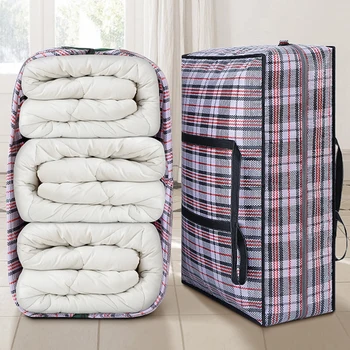 Складные сумки для хранения, домашний водонепроницаемый органайзер, упаковка для багажа, сумка для хранения большой емкости, тканый органайзер для перемещения одежды